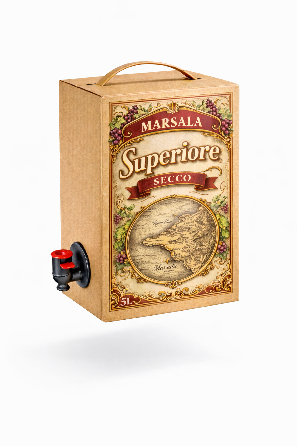 5L Marsala Superiore Secco in Bag-in-Box - L'Eleganza Secca della Tradizione Siciliana