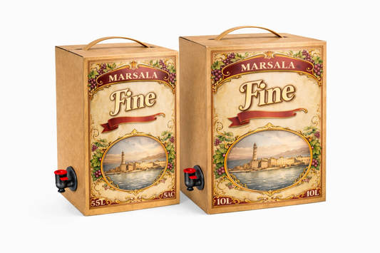 Marsala Fine DOC in Bag-in-Box, formati da 5 Litri e 10 Litri